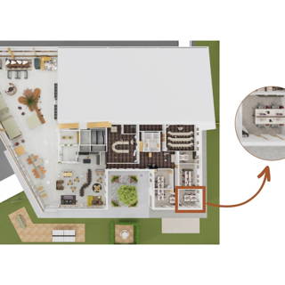 Bureau privé 90 m² 6 postes Coworking Avenue du Phare de la Balue La Mézière 35520 - photo 3