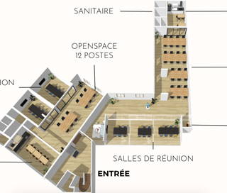 Espace indépendant 260 m² 40 postes Location bureau Rue du Sergent Bauchat Paris 75012 - photo 1