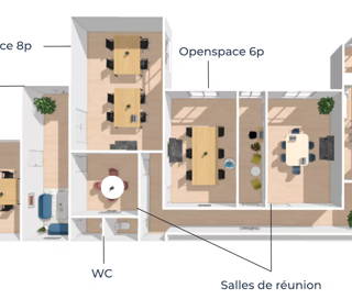 Espace indépendant 200 m² 22 postes Coworking Rue Théodule Ribot Paris 75017 - photo 1