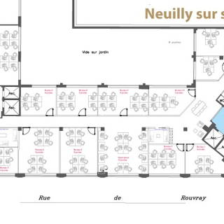 Espace indépendant 600 m² 80 postes Coworking Rue de Rouvray Neuilly-sur-Seine 92200 - photo 1